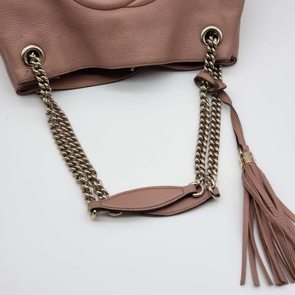 100% Authentic Gucci Soho on Chain Leather Shoulder Bag - Picture 6 of 14